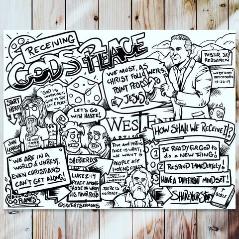 I had the opportunity to sketchnote a service for…