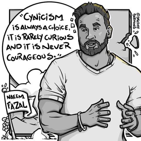 Cynicism is always a choice, it is rarely curious and is…