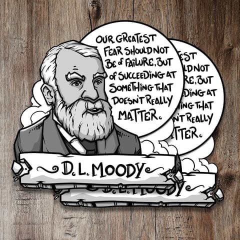 NOW AVAILABLE! D.L. Moody stickers! Grab 2 of them for $5…
