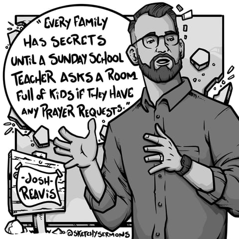 Every family has secrets until a Sunday school teacher asks…