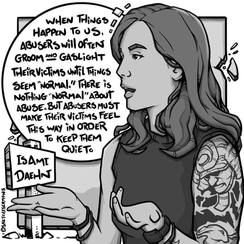 When things happen to us, abusers will often gaslight their…